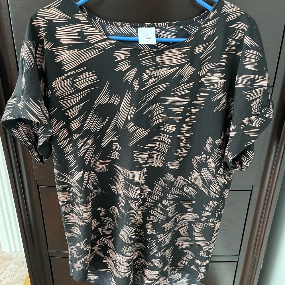 CAbi medium black with pink design
